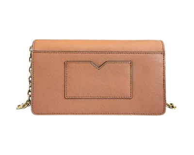 Foto 3 | Bolsa Michael Kors Small Saffiano Leather Envelope Crossbody Bag 35s3gtvc5l Café