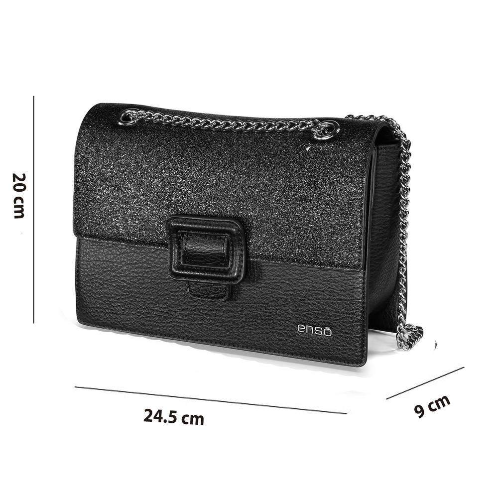 Foto 8 pulgar | Bolsa Crossbody Enso Mujer Eb244313cb Negro Negro
