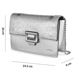 Foto 7 | Bolsa Crossbody Enso Mujer Eb244314cb Plata Plateado