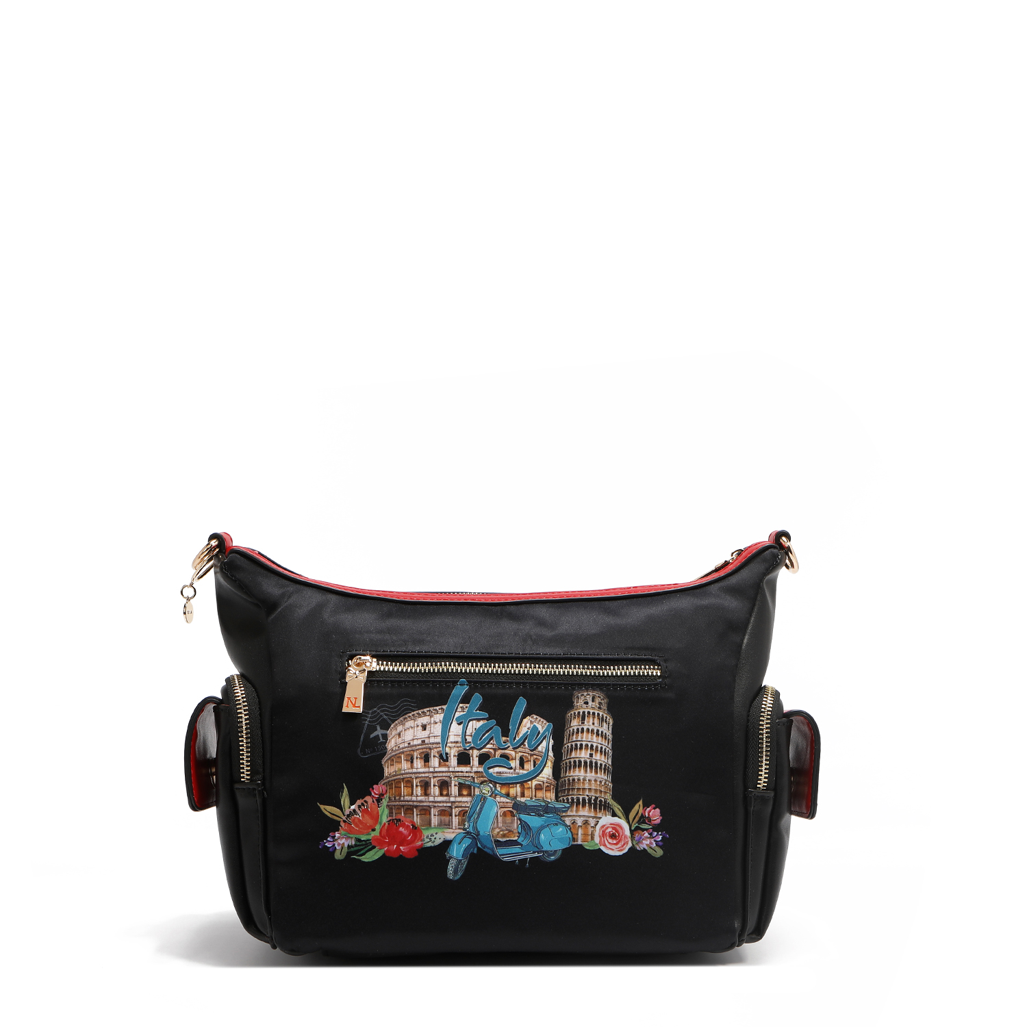Foto 3 pulgar | Bolsa Crossbody Nicole Lee Estampado Martha Travels