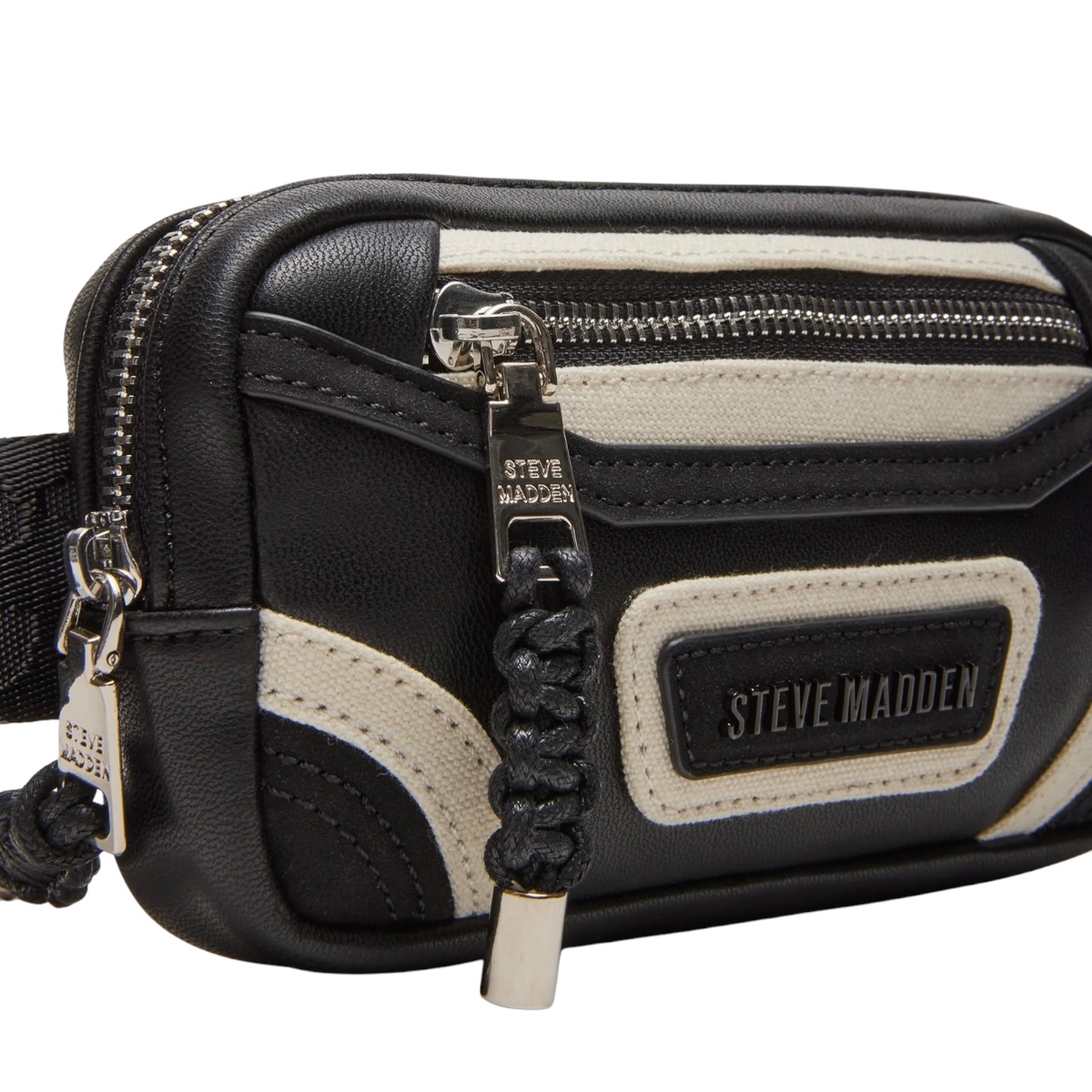 Foto 5 pulgar | Bolsa Crossbody Steve Madden Madridd Black/white