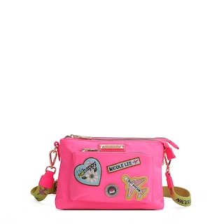 Foto 2 | Bolsa Crossbody Nicole Lee de Nailon Con Parches