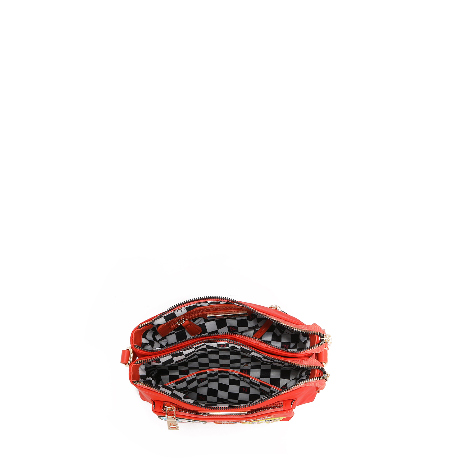 Foto 5 pulgar | Bolsa Crossbody Nicole Lee de Nailon Con Parches