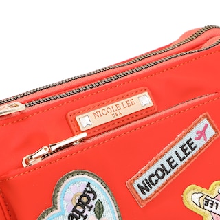 Foto 6 | Bolsa Crossbody Nicole Lee de Nailon Con Parches