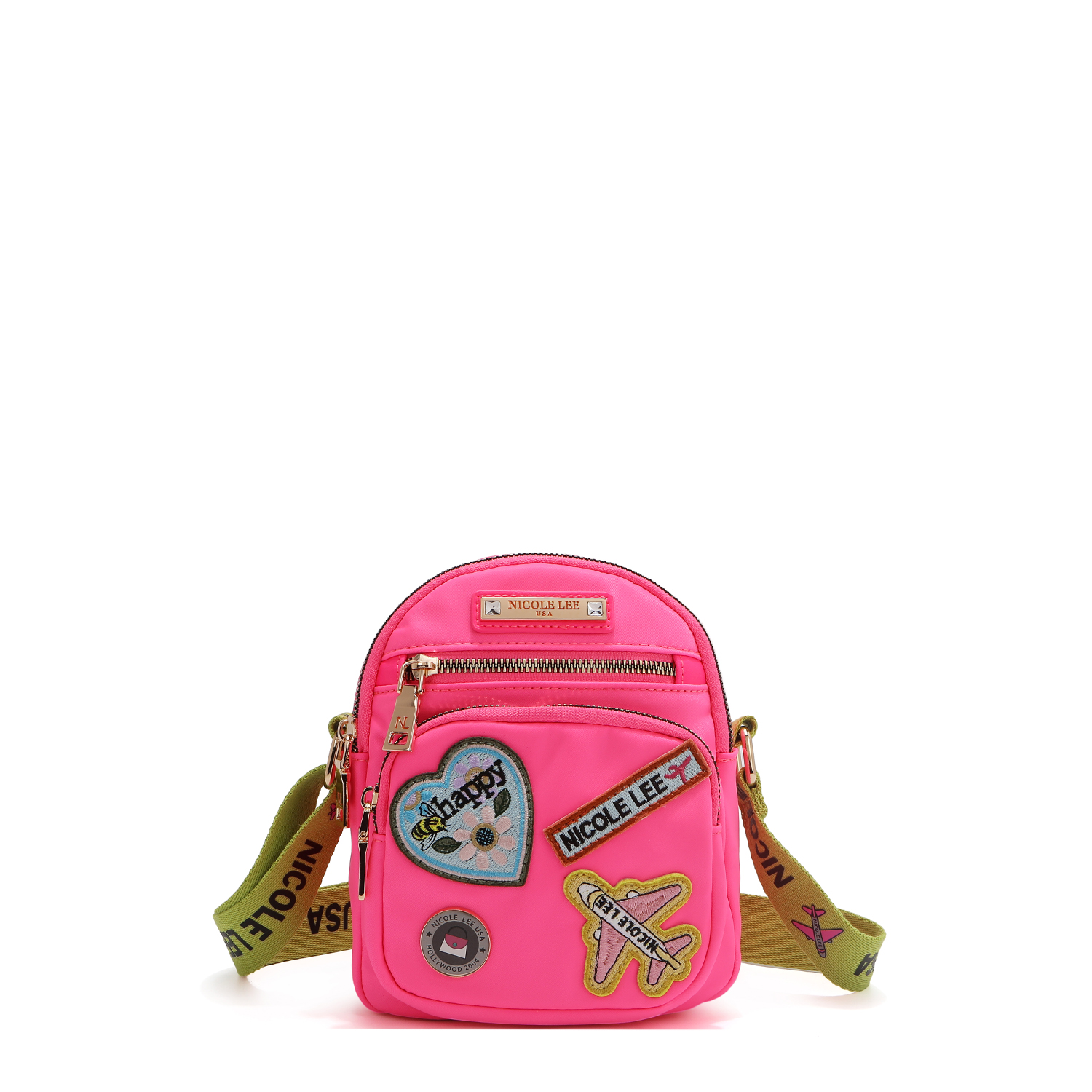 Foto 2 pulgar | Bolsa Casual Nicole Lee con Parches