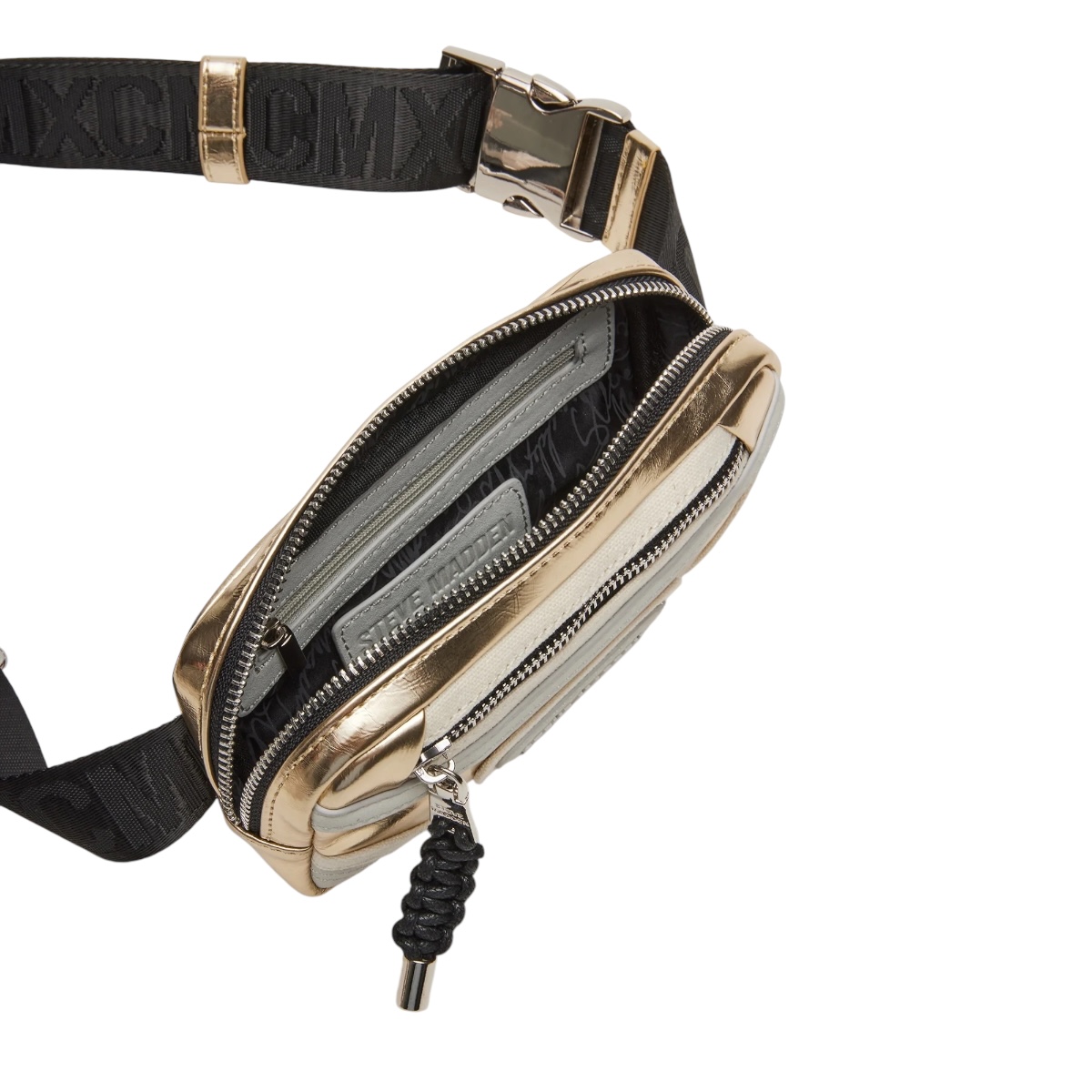 Foto 4 pulgar | Bolsa Crossbody Steve Madden Madridd Gold para Dama
