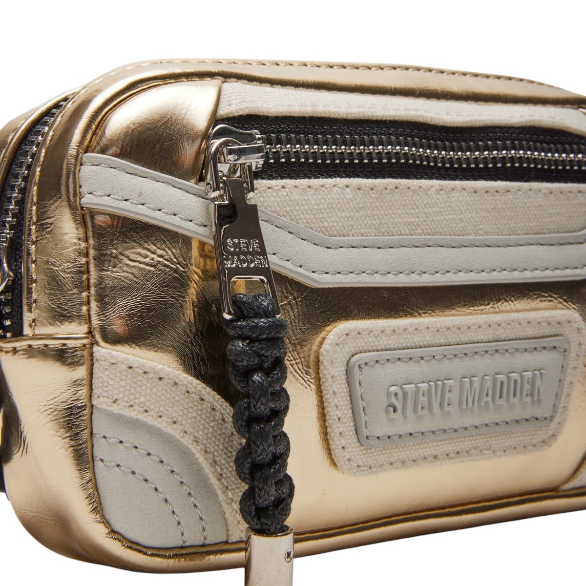 Foto 6 pulgar | Bolsa Crossbody Steve Madden Madridd Gold para Dama