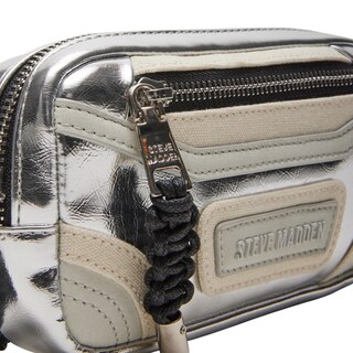Foto 5 | Bolsa Crossbody Steve Madden Madridd Silver para Dama