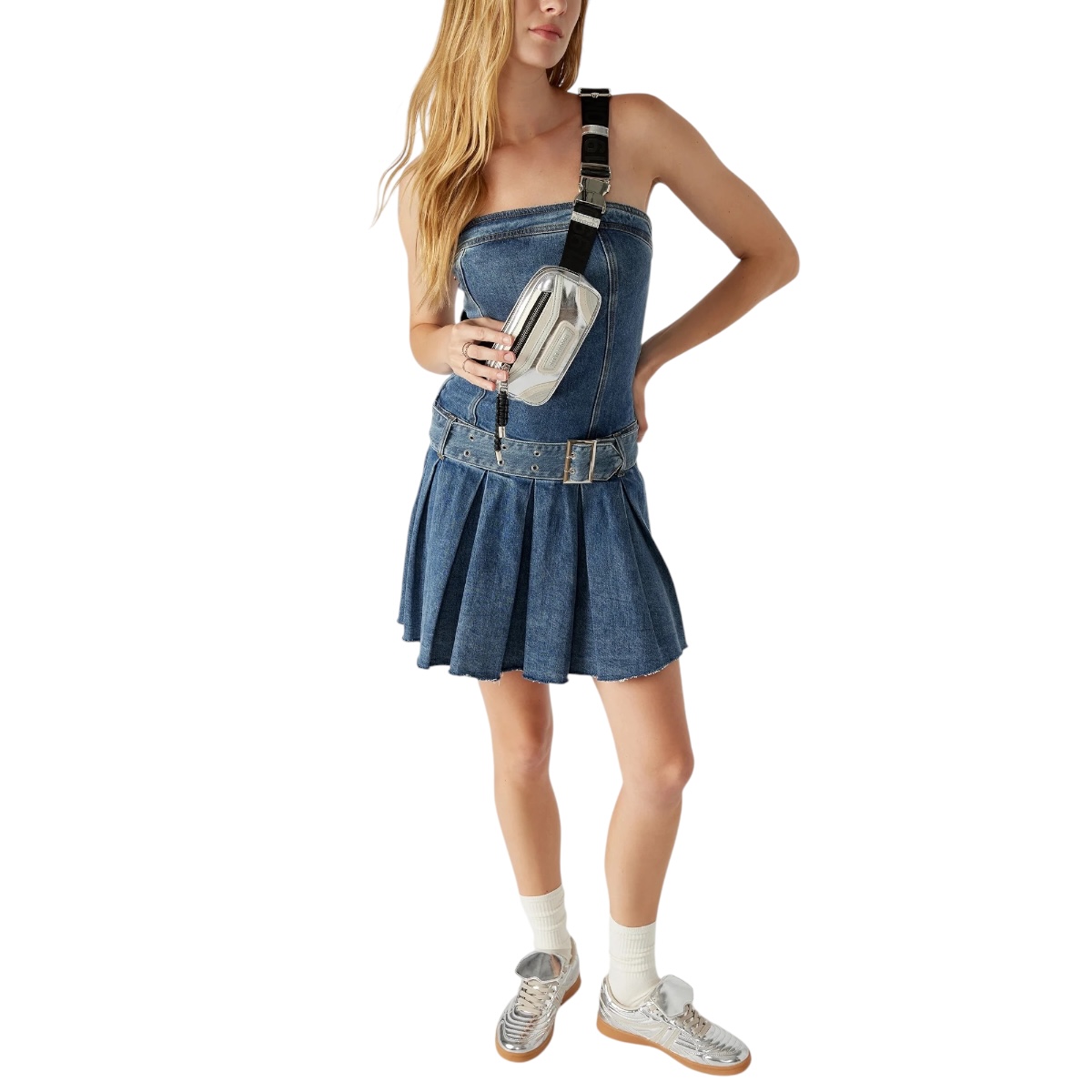 Foto 7 pulgar | Bolsa Crossbody Steve Madden Madridd Silver para Dama