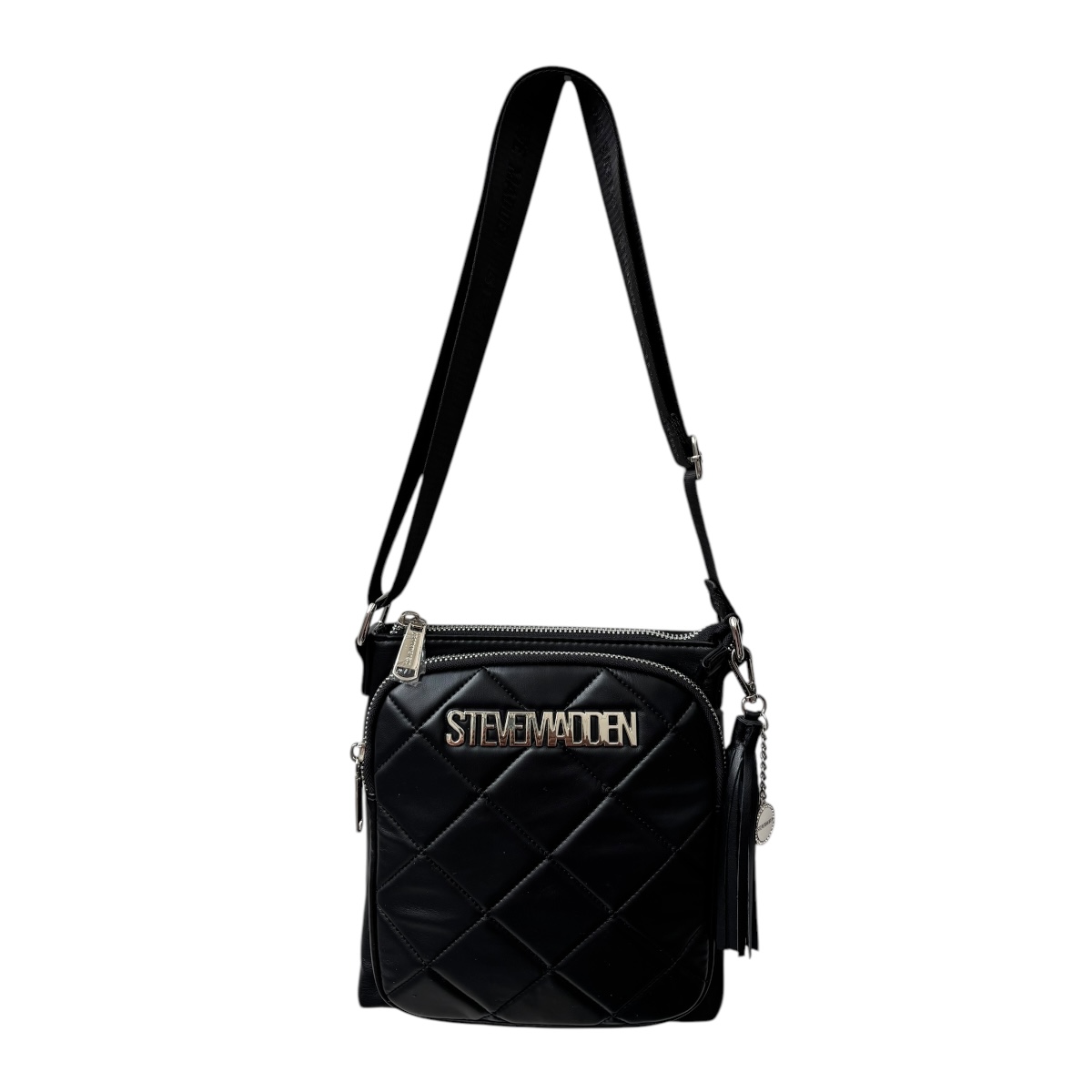 Bolsa Crossbody Steve Madden SMBGLAM-Q Negro Rombos