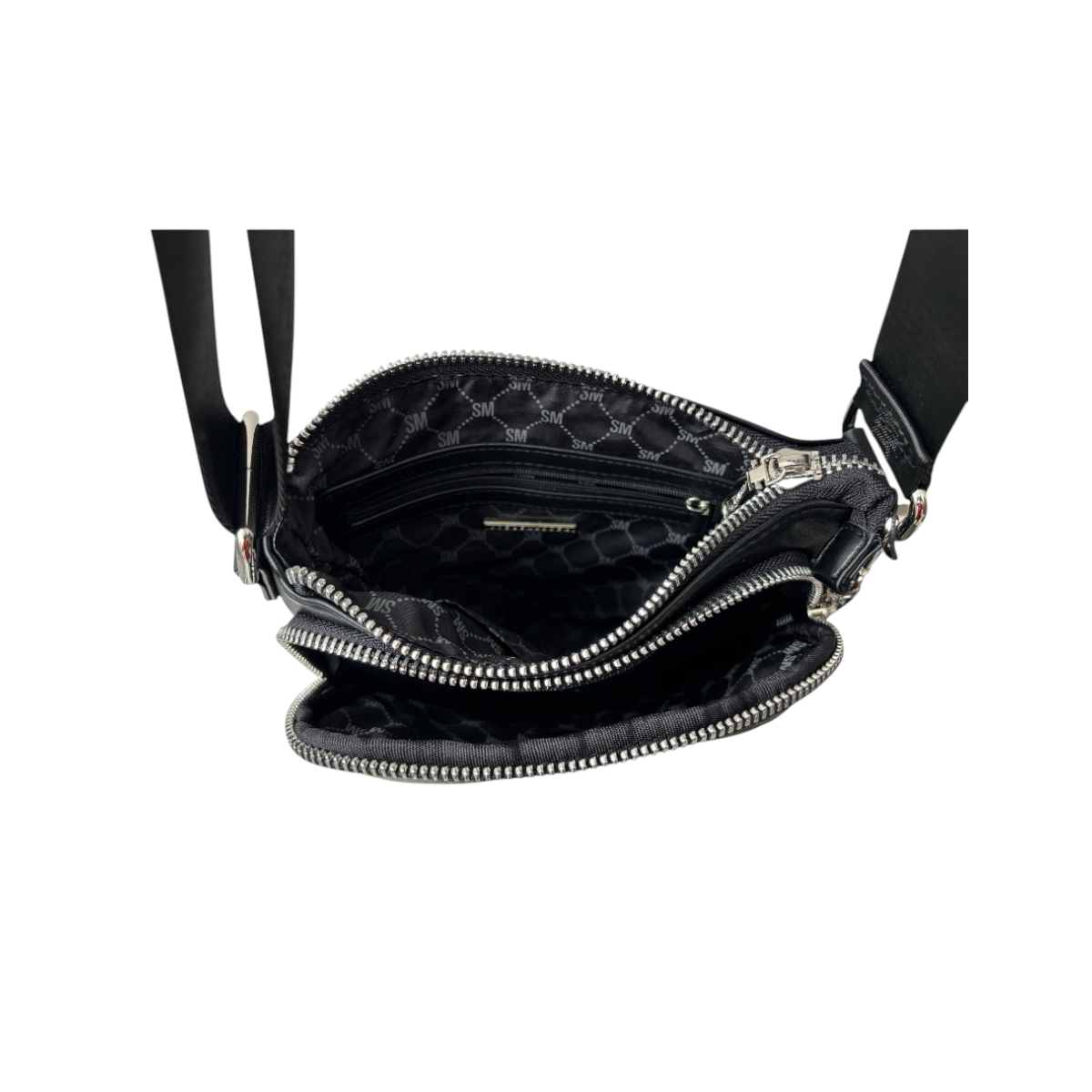 Foto 4 | Bolsa Crossbody Steve Madden SMBGLAM-Q Negro Rombos