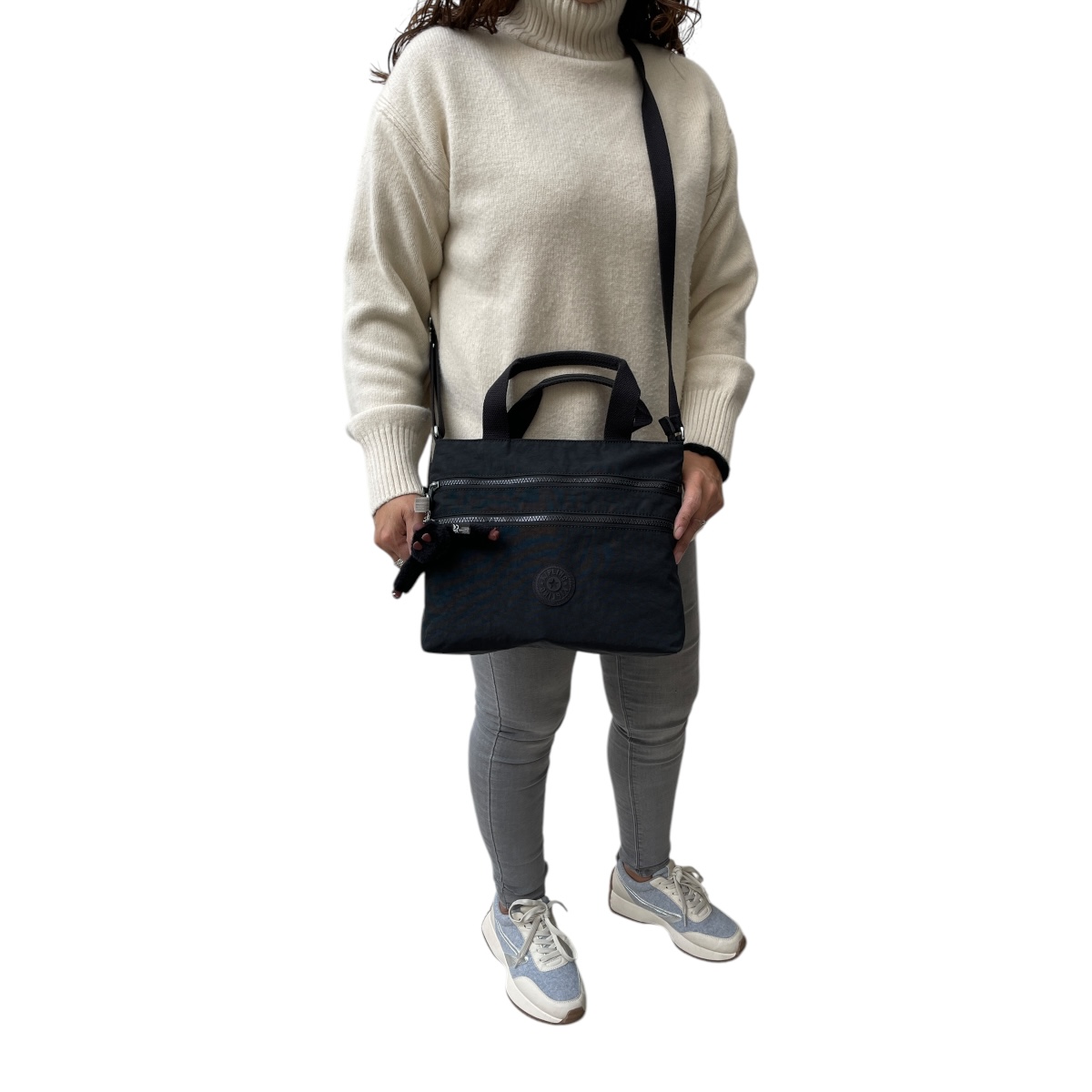 Foto 6 pulgar | Bolsa Crossbody Kipling Black Tonal Miah