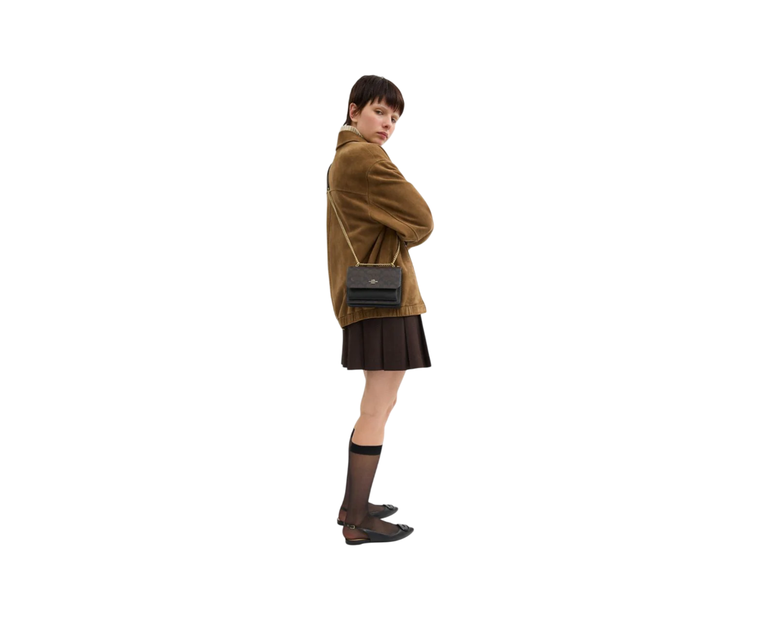Foto 5 | Bolsa Coach Mini Klare Crossbody Bag Signature Canvas Cw206 Café