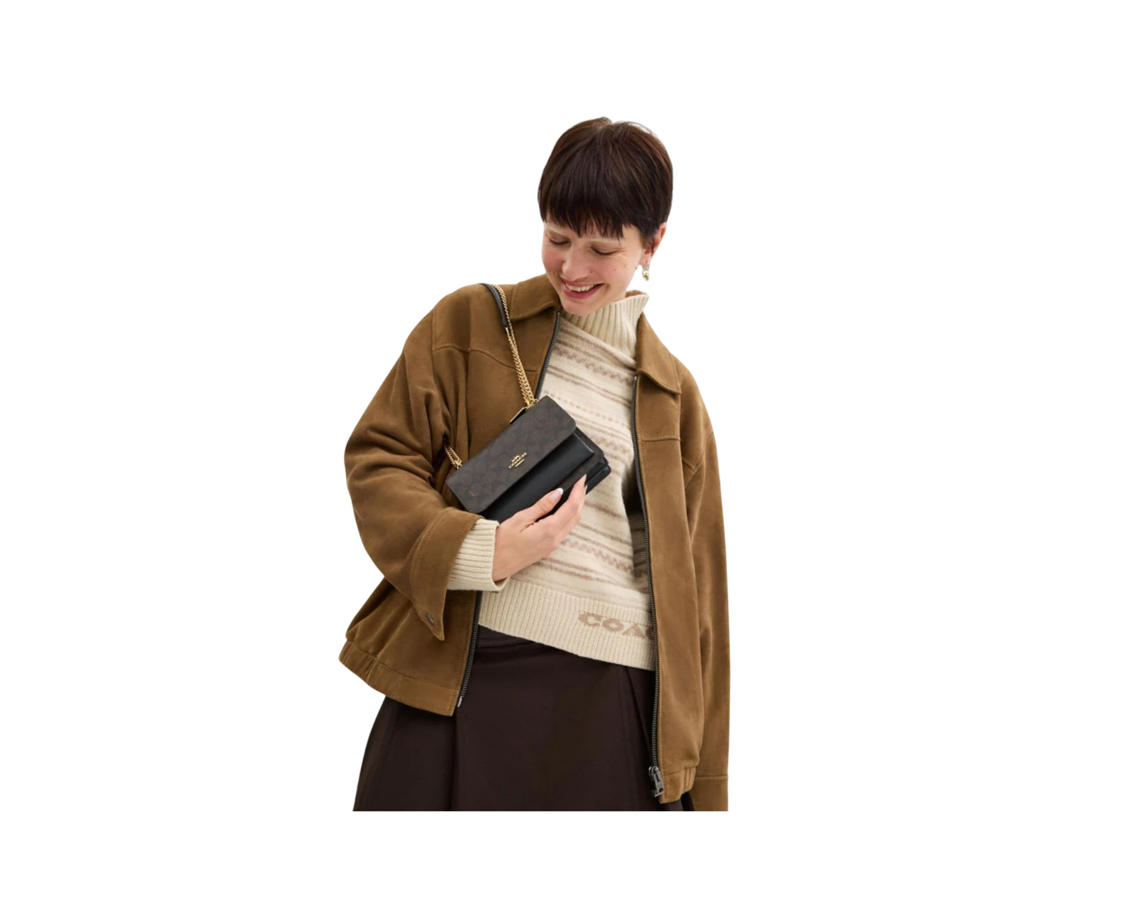 Foto 6 | Bolsa Coach Mini Klare Crossbody Bag Signature Canvas Cw206 Café