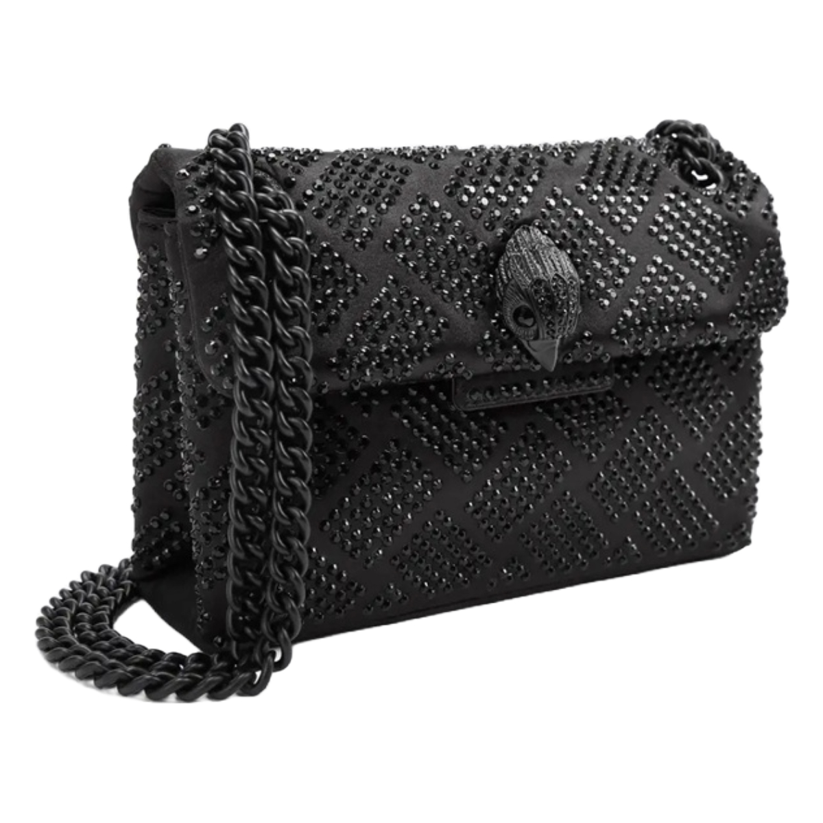 Foto 3 pulgar | Bolsa Kurt Geiger Kensington Mini Cristales 9546600609 Negro