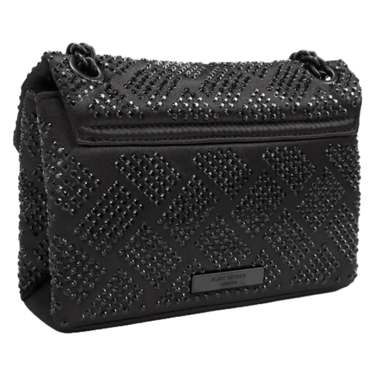 Foto 4 pulgar | Bolsa Kurt Geiger Kensington Mini Cristales 9546600609 Negro