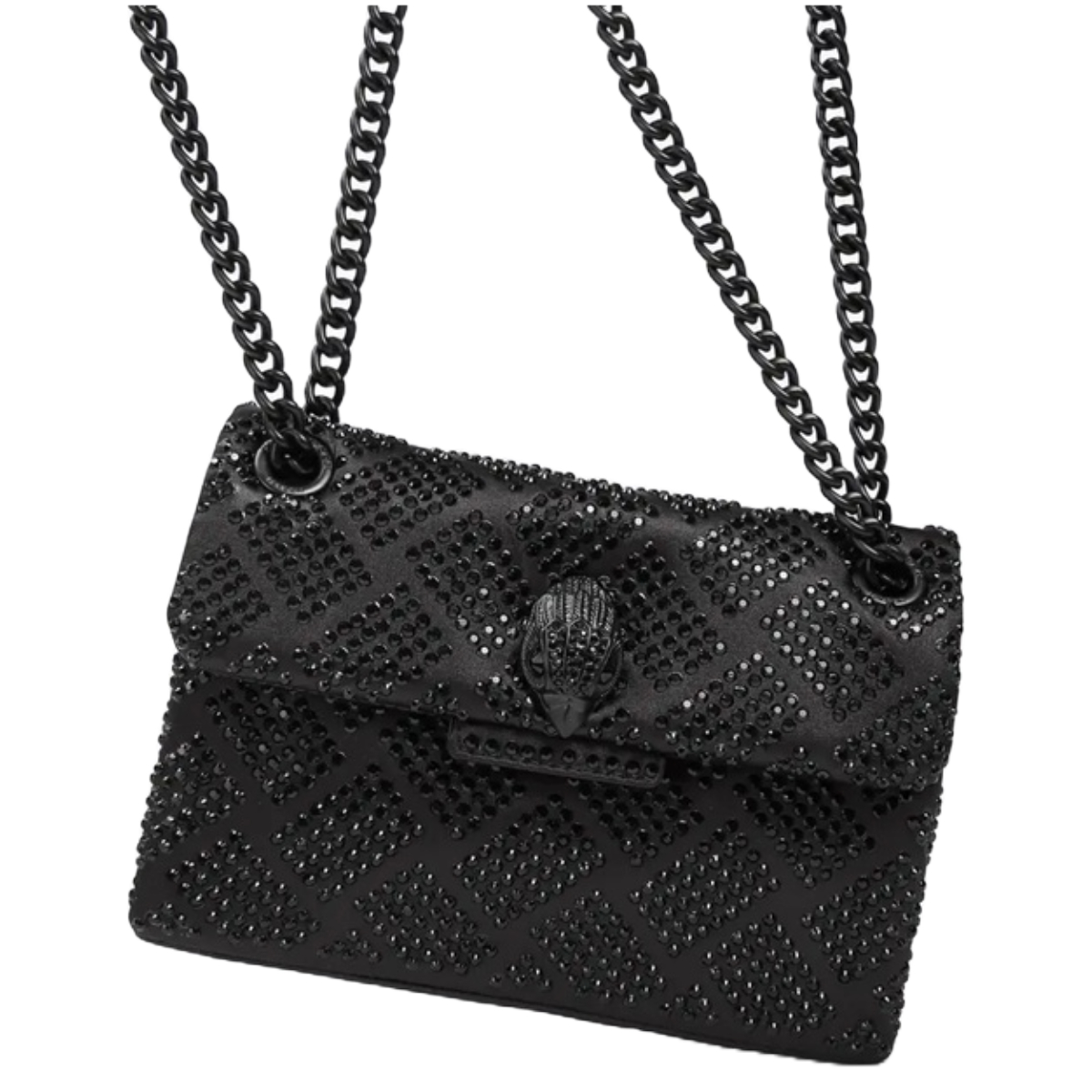 Foto 6 pulgar | Bolsa Kurt Geiger Kensington Mini Cristales 9546600609 Negro