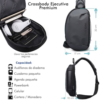 Foto 2 | Crossbody Premium Suave - Gris