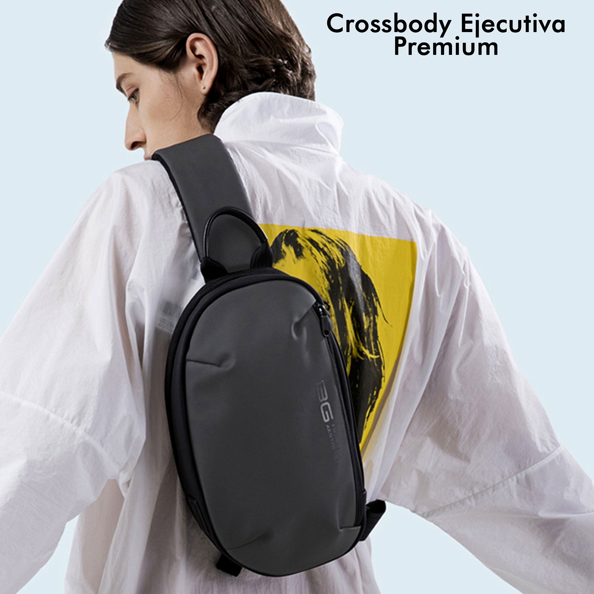Foto 5 | Crossbody Premium Suave - Gris