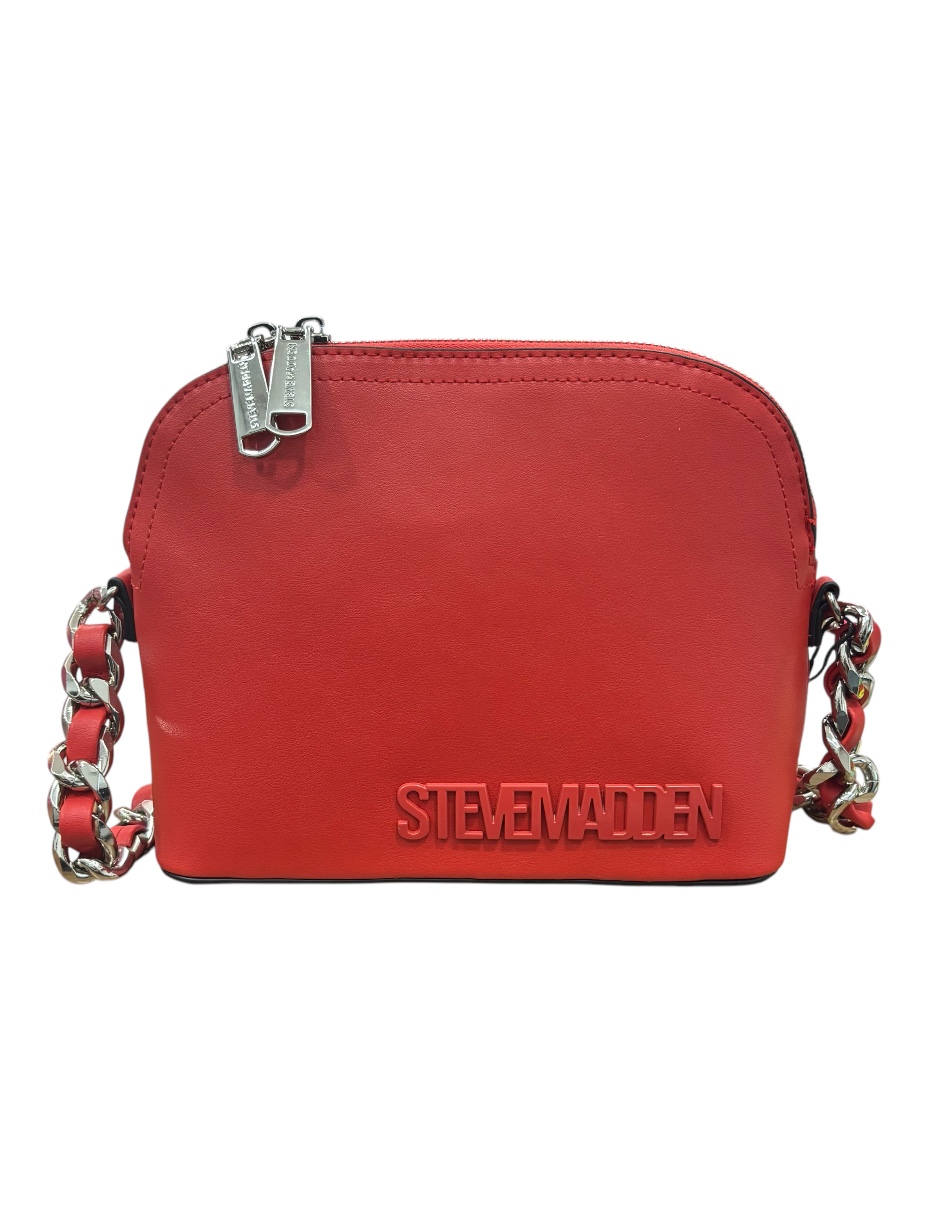 Bolsa Steve Madden Crossbody Rojo Piel con Doble Asa