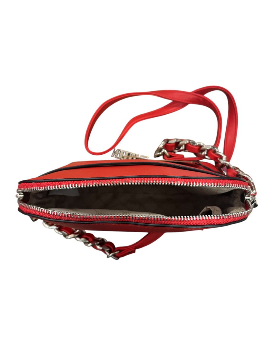 Foto 5 pulgar | Bolsa Steve Madden Crossbody Rojo Piel con Doble Asa