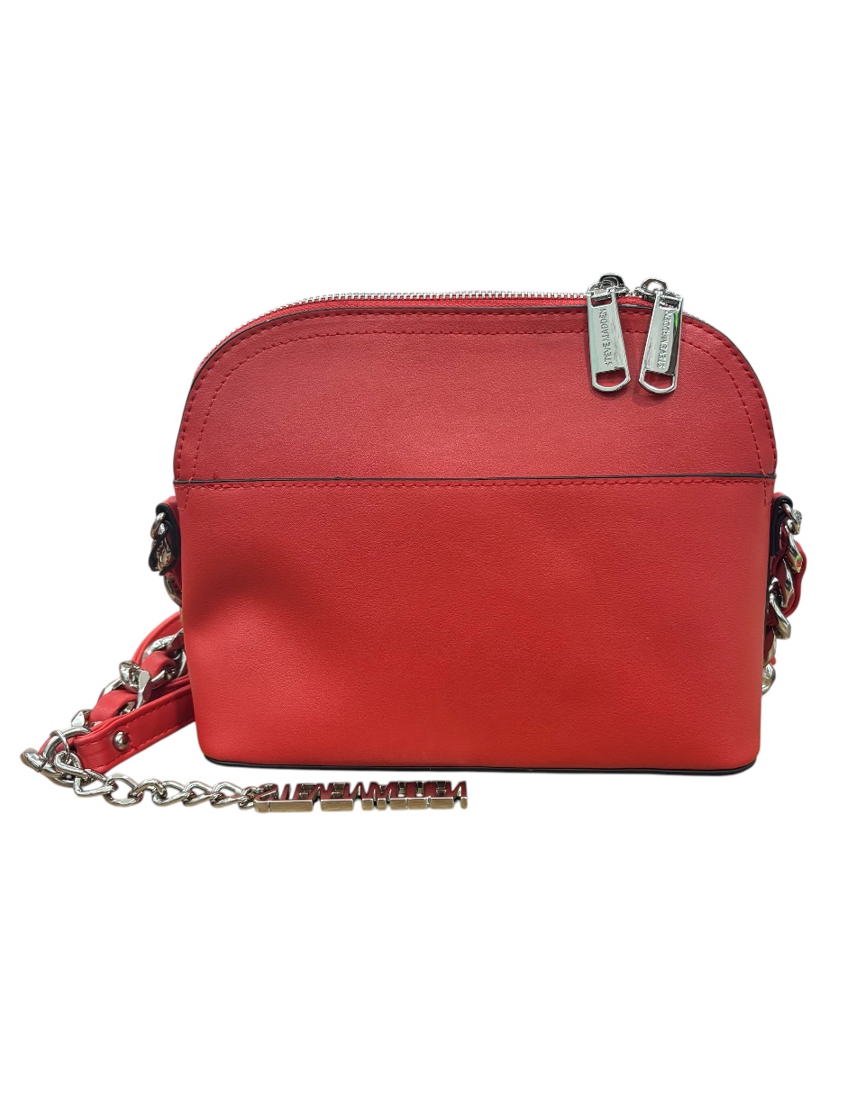 Foto 6 pulgar | Bolsa Steve Madden Crossbody Rojo Piel con Doble Asa