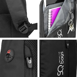 Foto 4 | Crossbody 2.0 SQbags Negra
