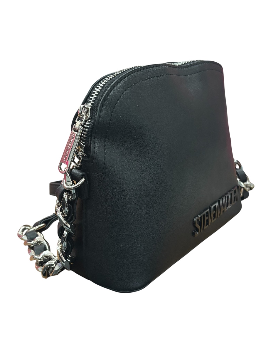 Foto 4 pulgar | Bolsa Steve Madden Crossbody Negro Piel con Doble Asa
