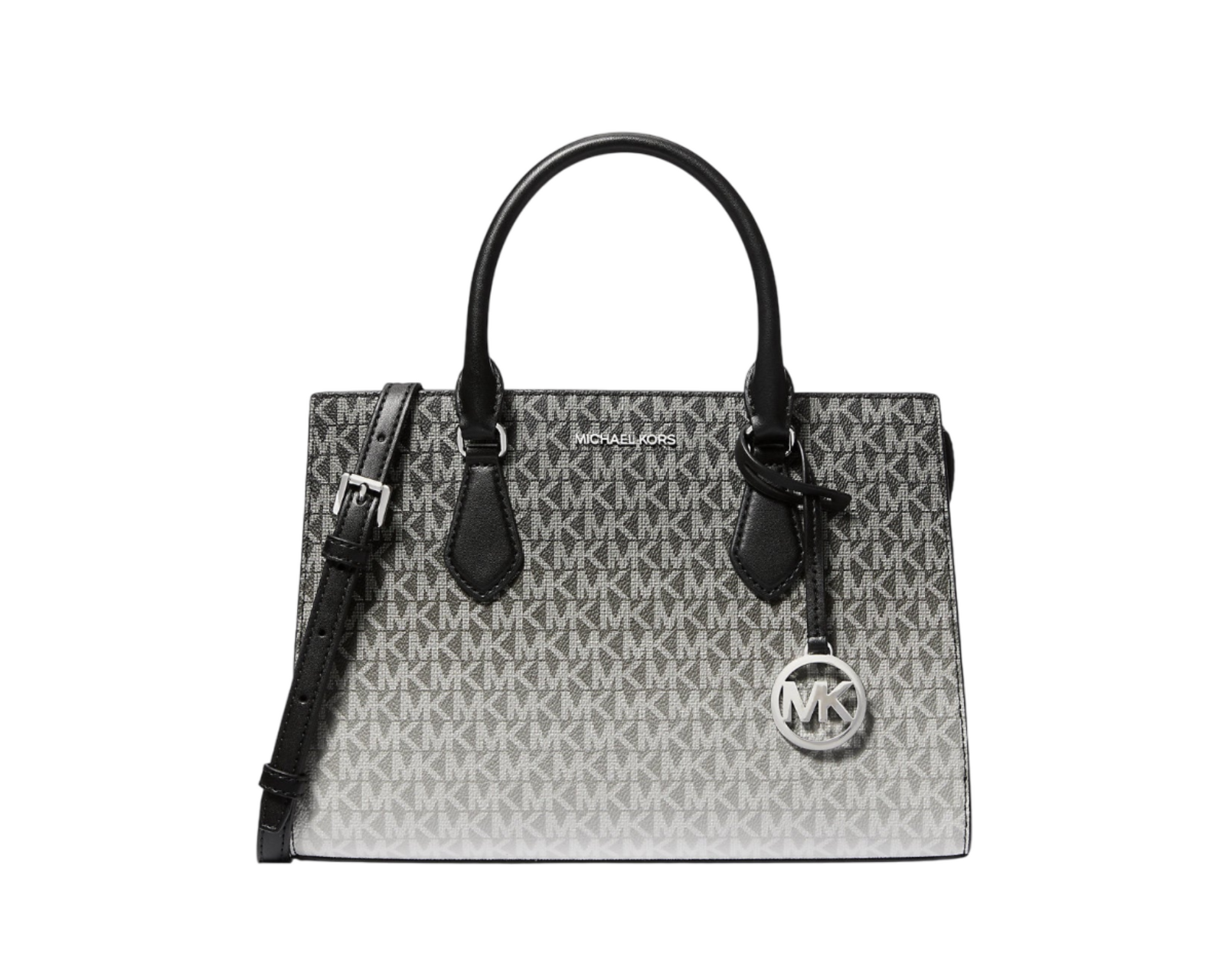 Foto 2 pulgar | Bolsa Michael Kors Sheila Medium Ombre Satchel Bag Con Logo 35r5s6hs8b Negra