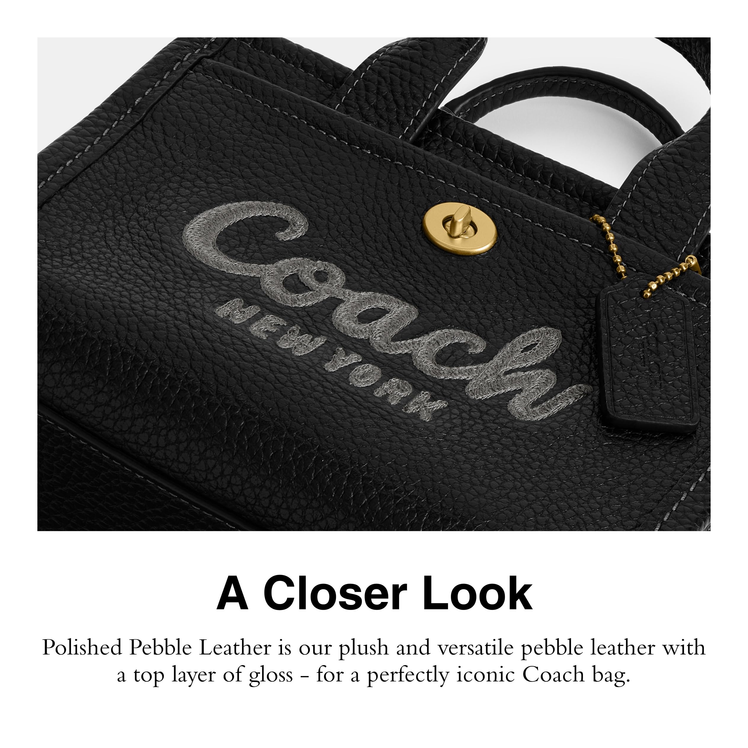 Foto 5 pulgar | Bolso De Mano Coach Cargo 20 Bubble Leather B4/black - Venta Internacional.