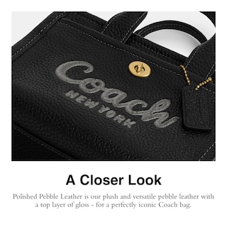 Foto 4 | Bolso De Mano Coach Cargo 20 Bubble Leather B4/black - Venta Internacional.