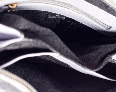 Foto 4 | Bolso Crossbody de Piel A Ángelozano Jaqueline con Grabado Tipo Cincelado