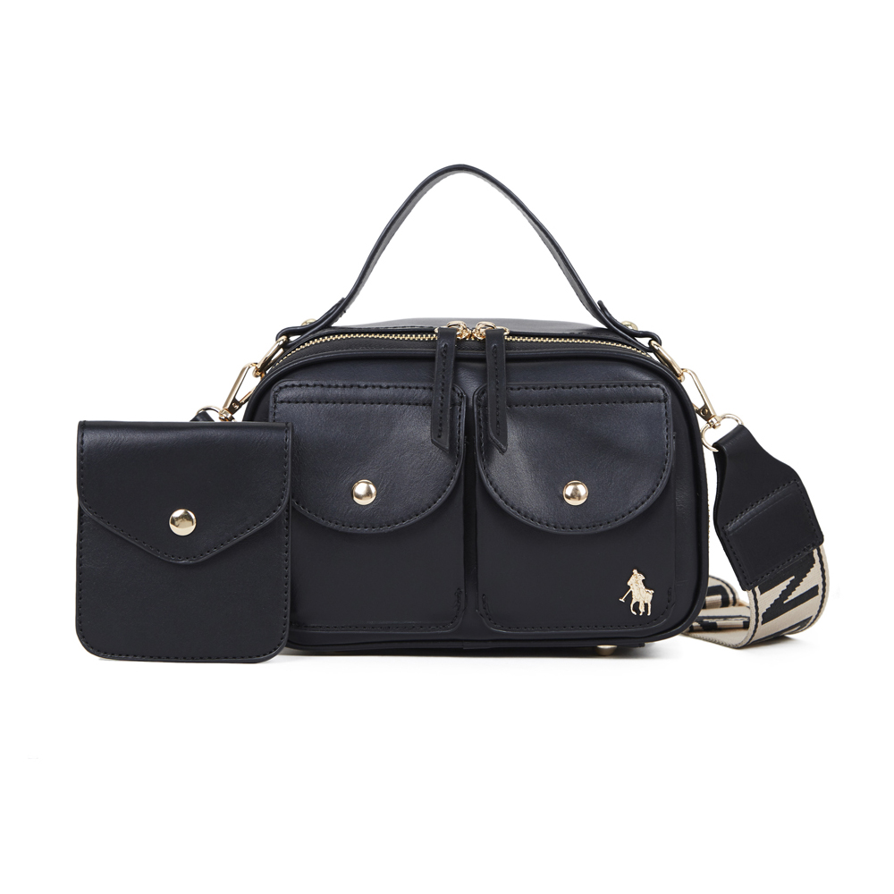 Crossbody Hpc Polo Color Negro
