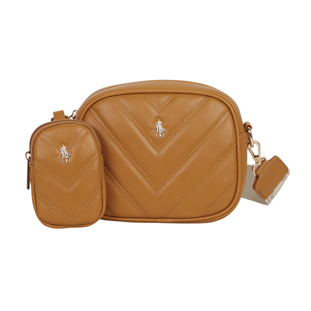 Foto 2 pulgar | Crossbody Hpc Polo Color Café