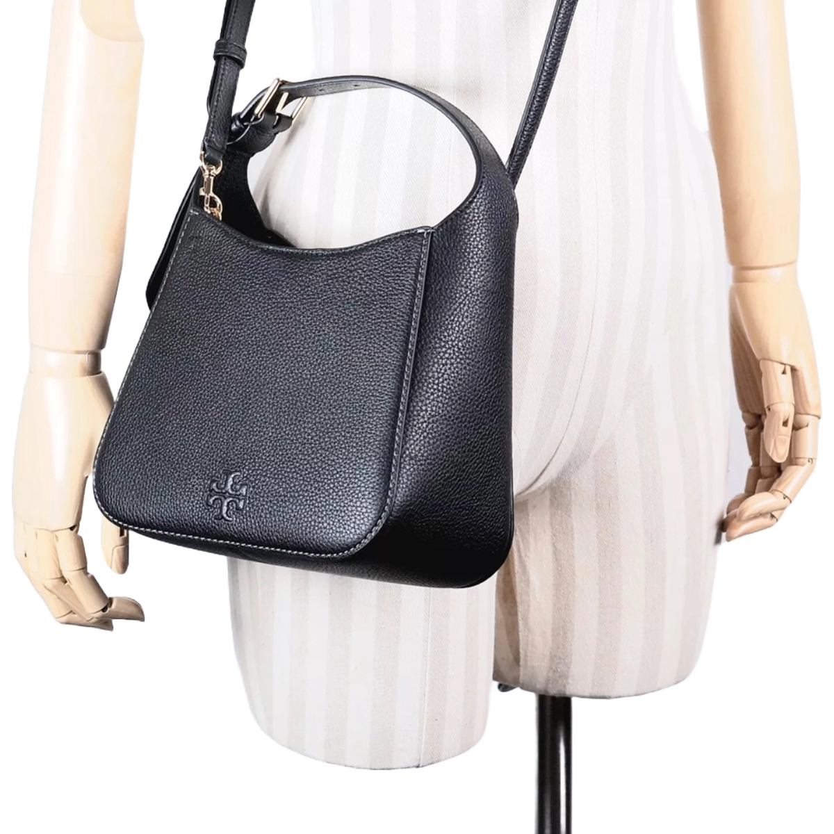 Foto 4 | Bolsa Tory Burch Thea Bucket Pequeña 144690 001 Negro