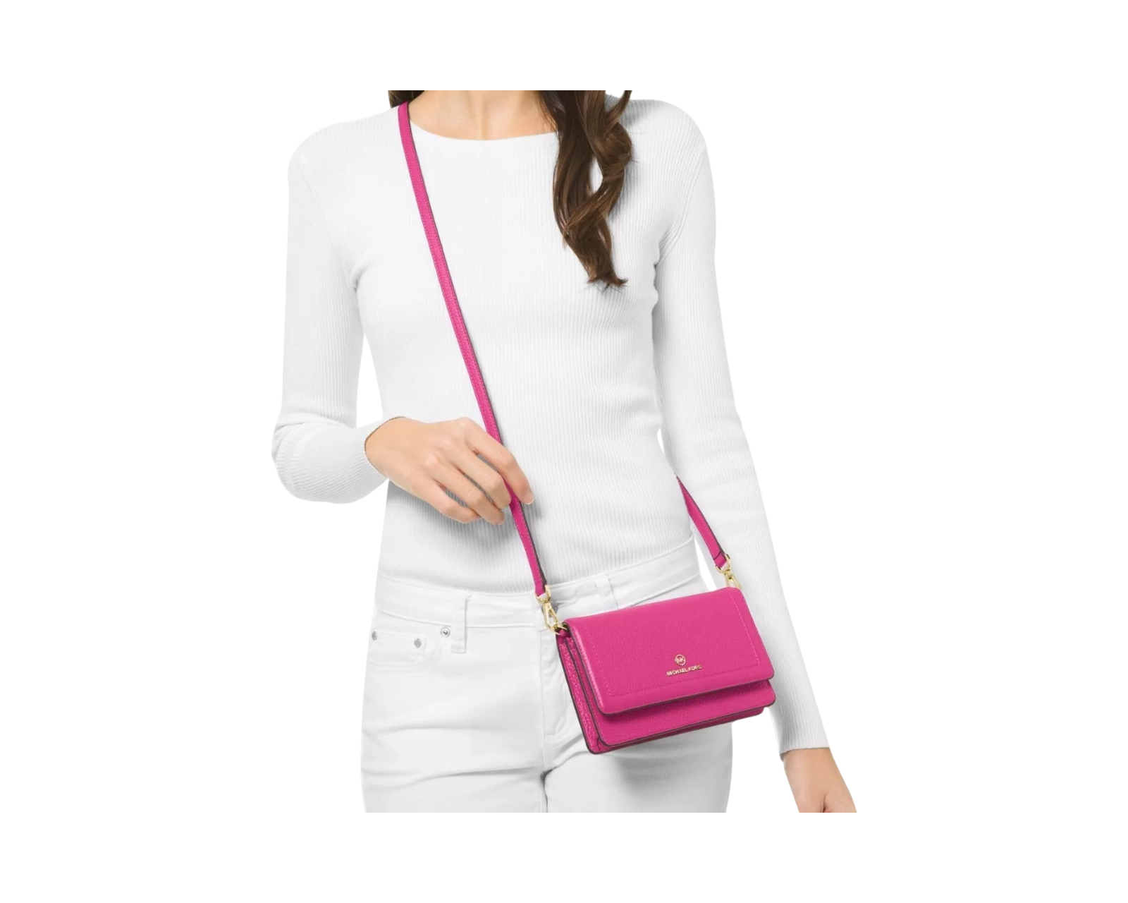 Foto 4 | Bolsa Michael Kors Jet Set Rosa