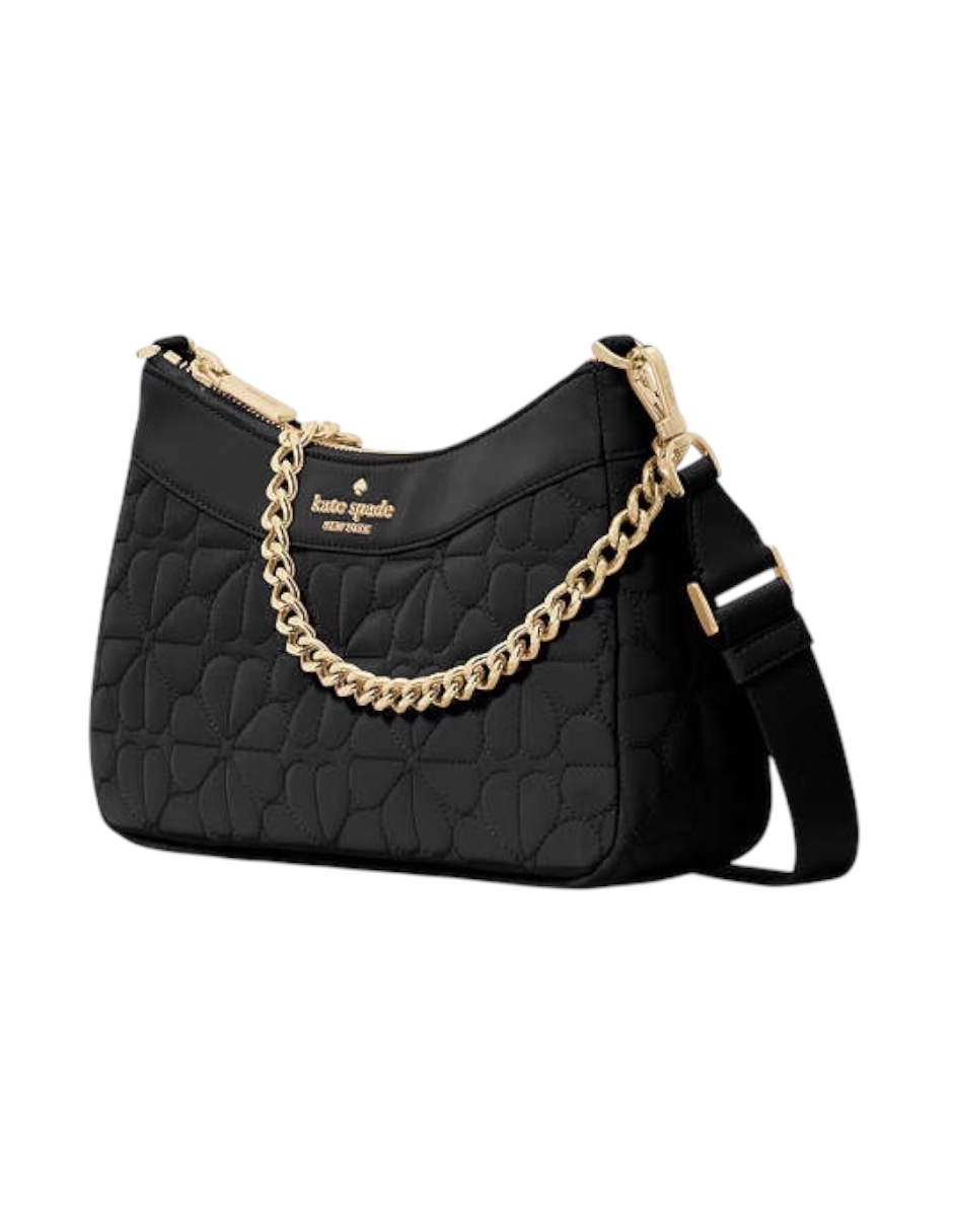 Foto 3 pulgar | Bolsa Crossbody Kate Spade Flower Quilted Color Negra