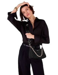 Foto 5 | Bolsa Crossbody Kate Spade Flower Quilted Color Negra