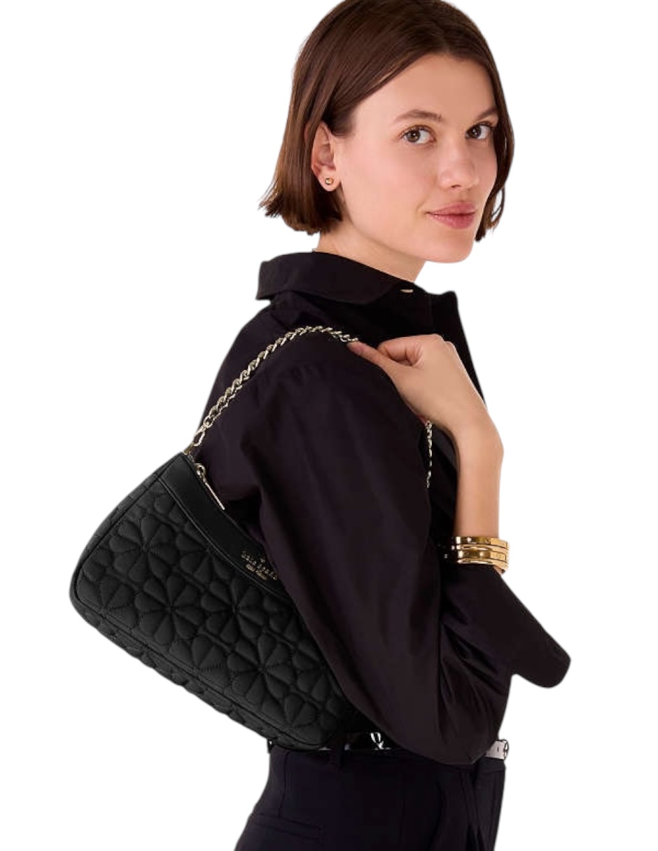 Foto 6 | Bolsa Crossbody Kate Spade Flower Quilted Color Negra