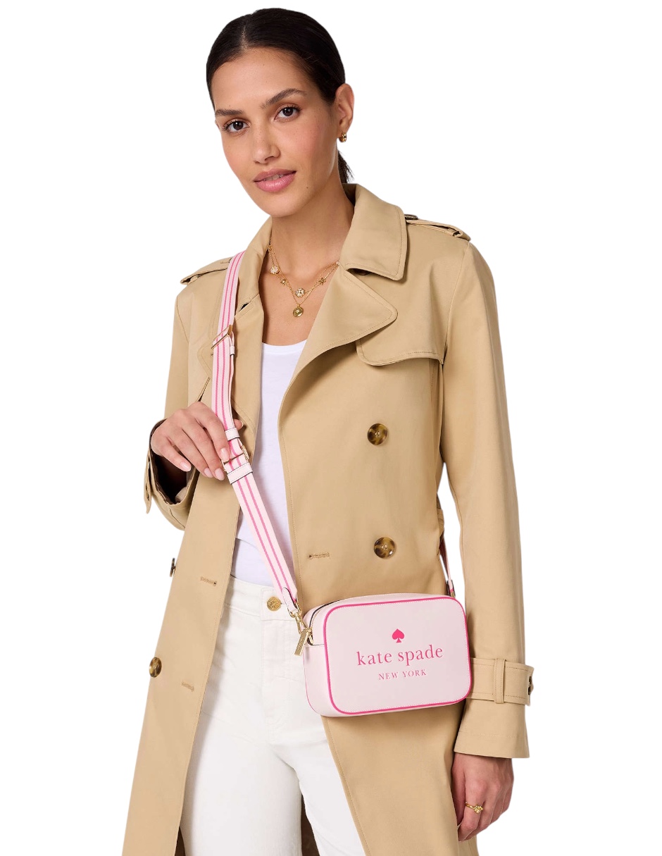 Foto 6 pulgar | Bolsa Crossbody Kate Spade On Camera, Color Rosa Claro