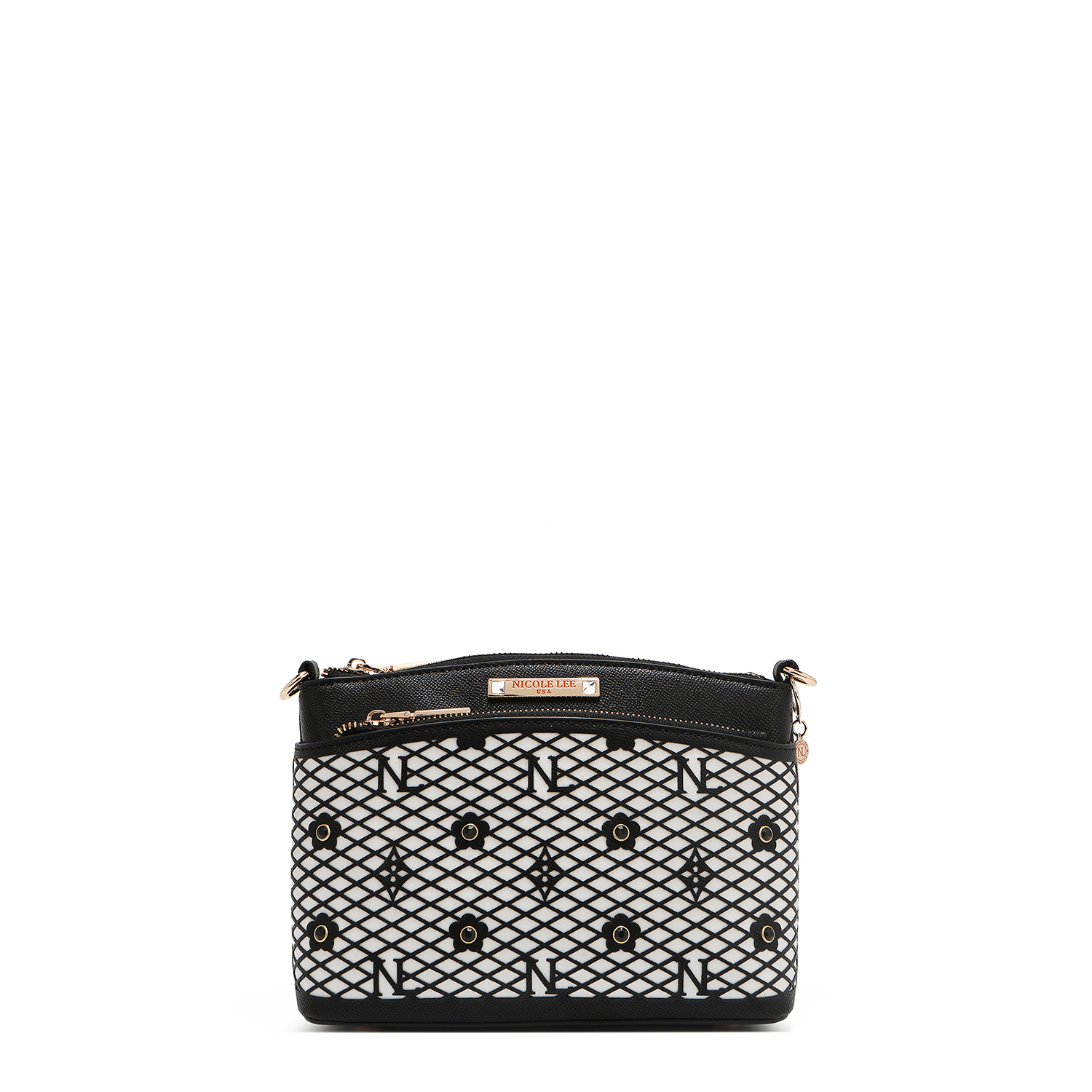 Foto 1 | Bolsa Crossbody De Nicole Lee De Corte Laser Y Pedrería