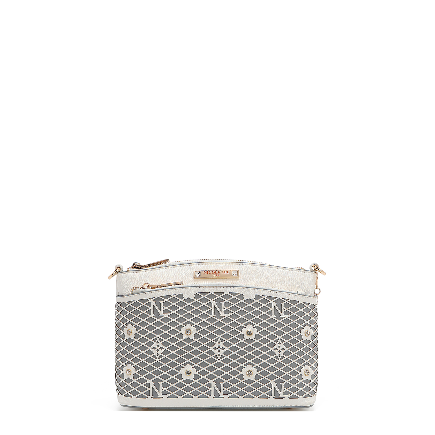 Foto 1 | Bolsa Crossbody De Nicole Lee De Corte Laser Y Pedrería