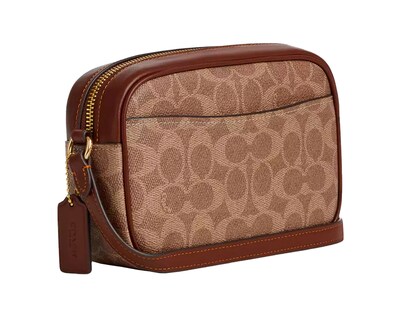 Foto 2 | Bolsa Coach Mini Jamie Camera Bag Signature Canvas Cy752 Color Café