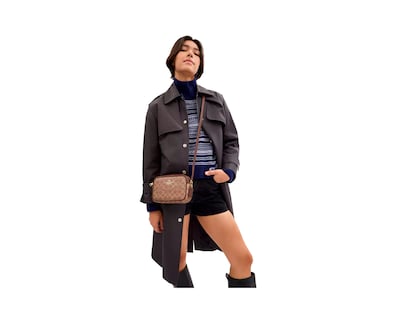 Foto 5 | Bolsa Coach Mini Jamie Camera Bag Signature Canvas Cy752 Color Café
