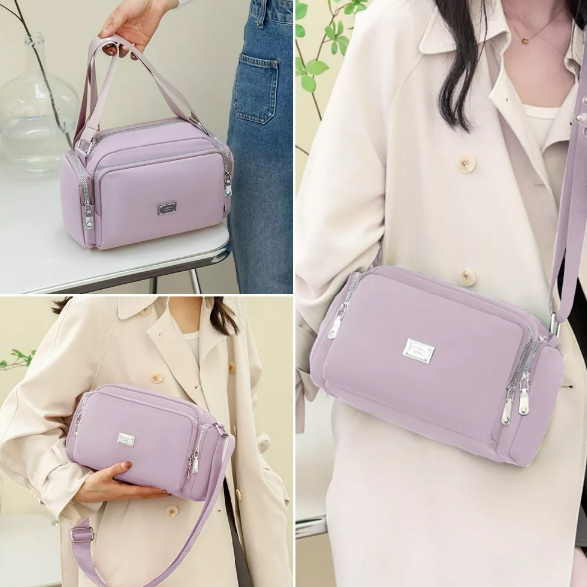 Foto 2 | Bolsa Bandolera Mujer Moda Dama Crossbody Gran Capacidad Color Violeta Xtellar