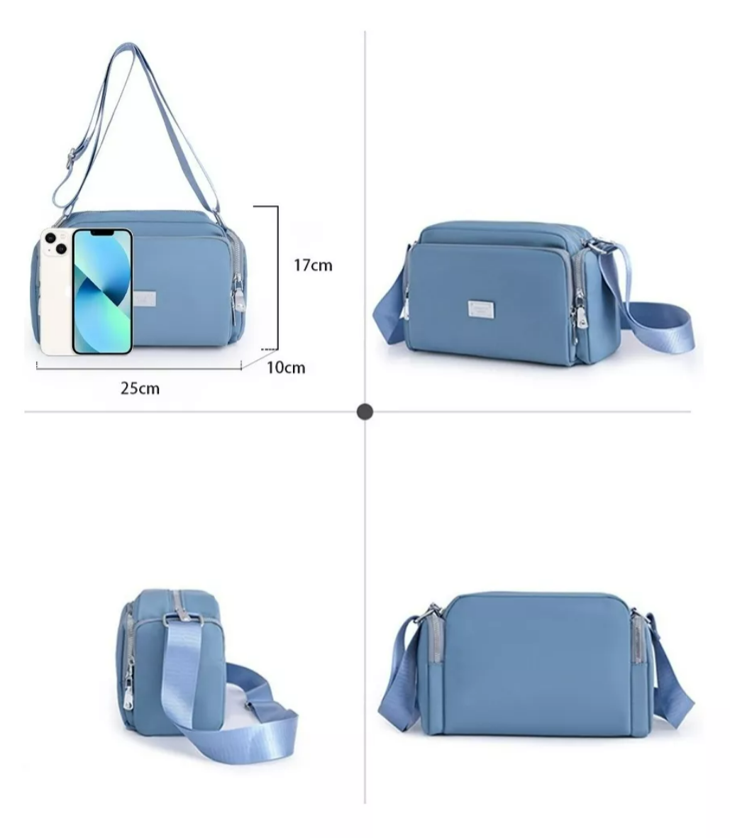 Foto 5 pulgar | Bolsa Bandolera Mujer Moda Dama Crossbody Gran Capacidad Color Celeste Xtellar