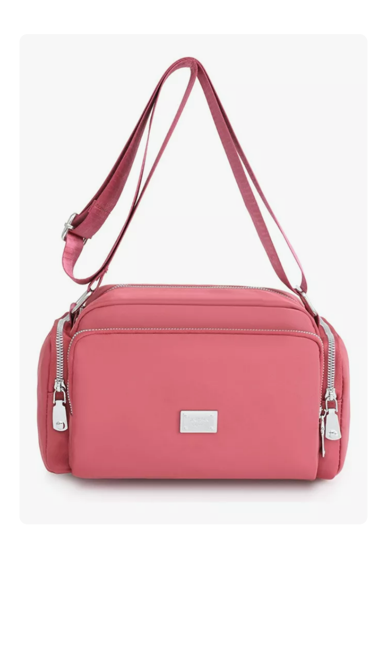 Foto 2 pulgar | Bolsa Bandolera Mujer Moda Dama Crossbody Gran Capacidad Color Rosa Oscuro
