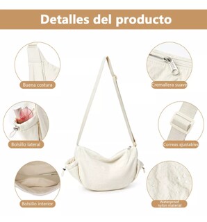 Foto 3 | Bolso Crossbody Color Blanco