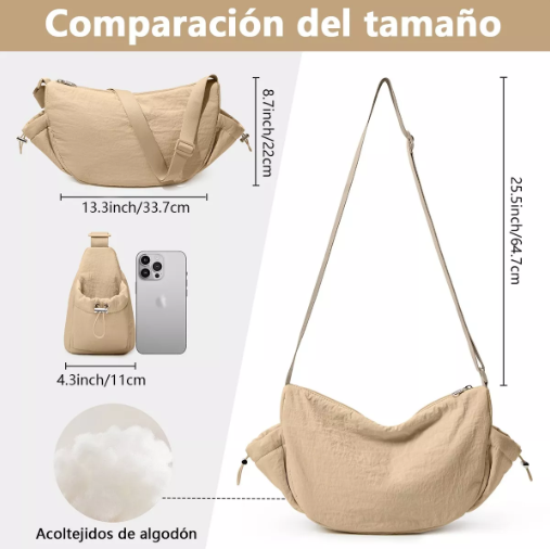 Foto 3 pulgar | Bolso Crossbody Xtellar Color Caqui