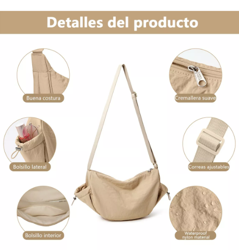 Foto 4 pulgar | Bolso Crossbody Xtellar Color Caqui
